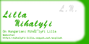 lilla mihalyfi business card